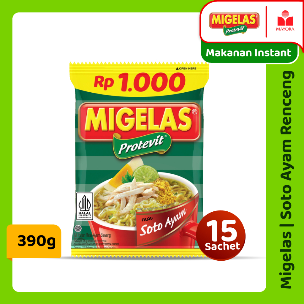 

Migelas Soto Ayam Renceng 15 Sachet