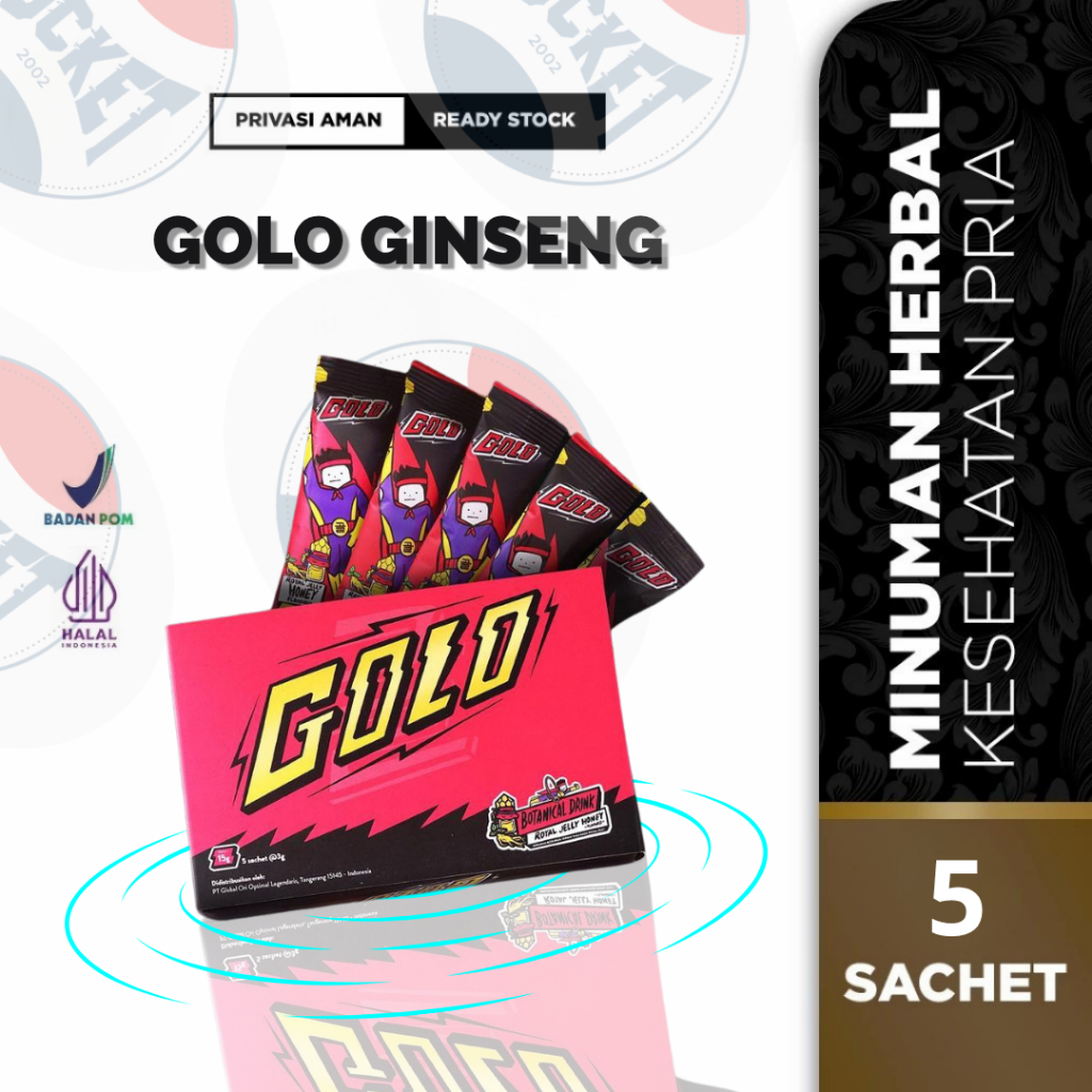 

Mister Golo Ginseng Korea Asli 100% Sachet & Box Golo Gingseng Terdekat