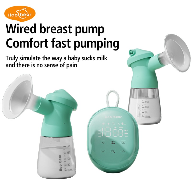 d'Bezt Iico Bear 3 In 1 Pompa Asi Elektrik Double&Single Electric Breast Pump Set Pompa Asi Manual