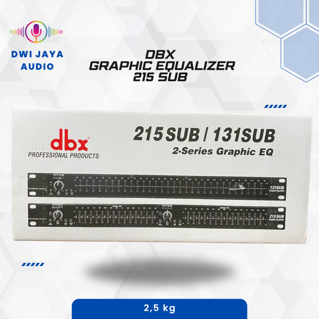 DBX Equalizer 215 Sub/131 Sub | Equaliser DBX 215 Sub