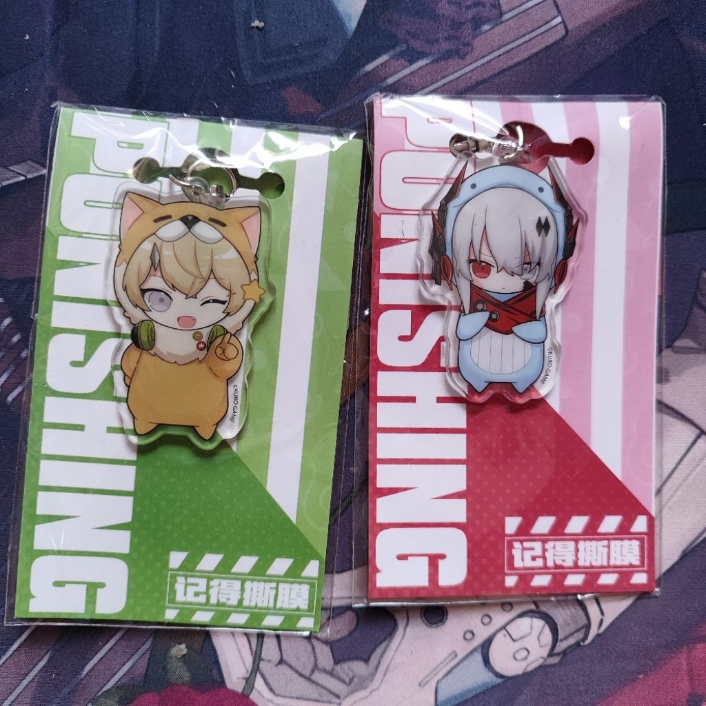 punishing gray raven pgr animal keychain pendant