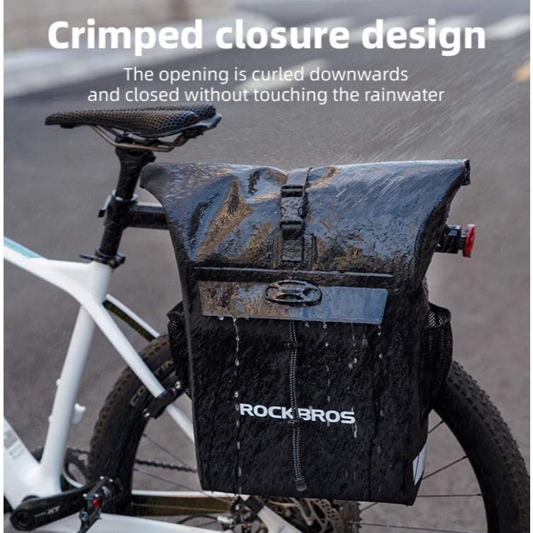 Tas Pannier Sepeda Rockbros 30140100 Pannier Bag Bike Tail Bag Waterproof