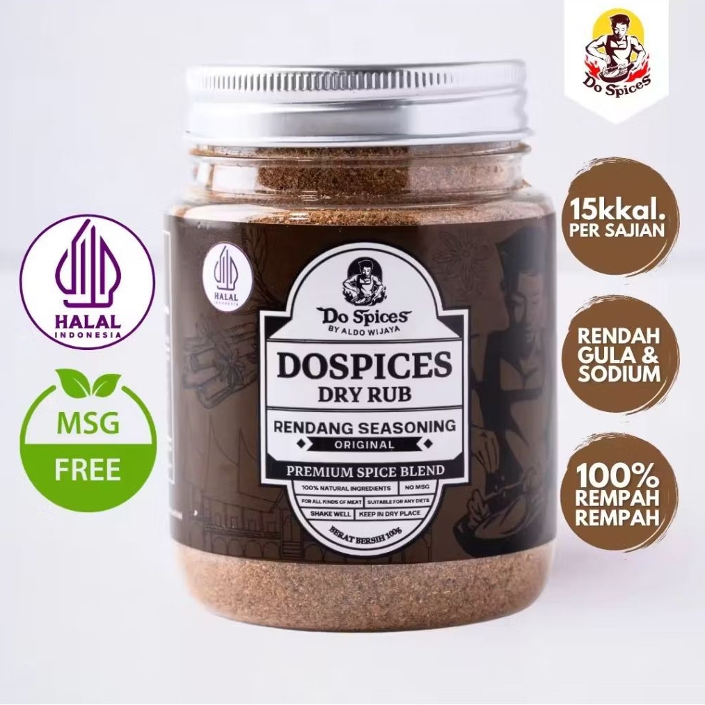 

DoSpices Healthy Dry Rub Bumbu Marinasi Low Calorie Rendang Seasoning - Bumbu Instan Rendang Flavour