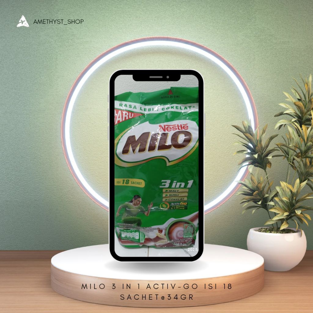 

[NESTLE] Milo 3 In 1 Activ-Go Susu Bubuk Coklat Isi 18 Sachet @34gr Expired Feb 2026