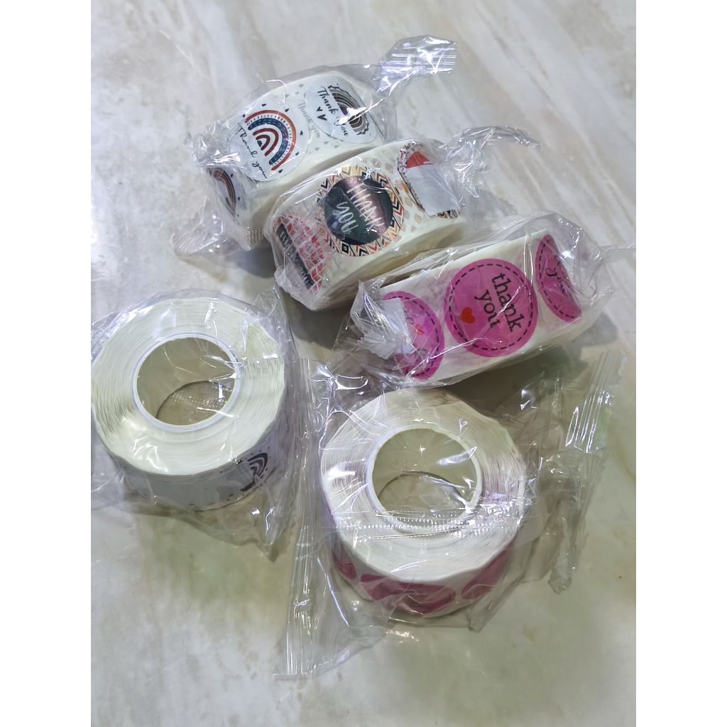 

sticker thankyou / sticker terimakasih 500pcs