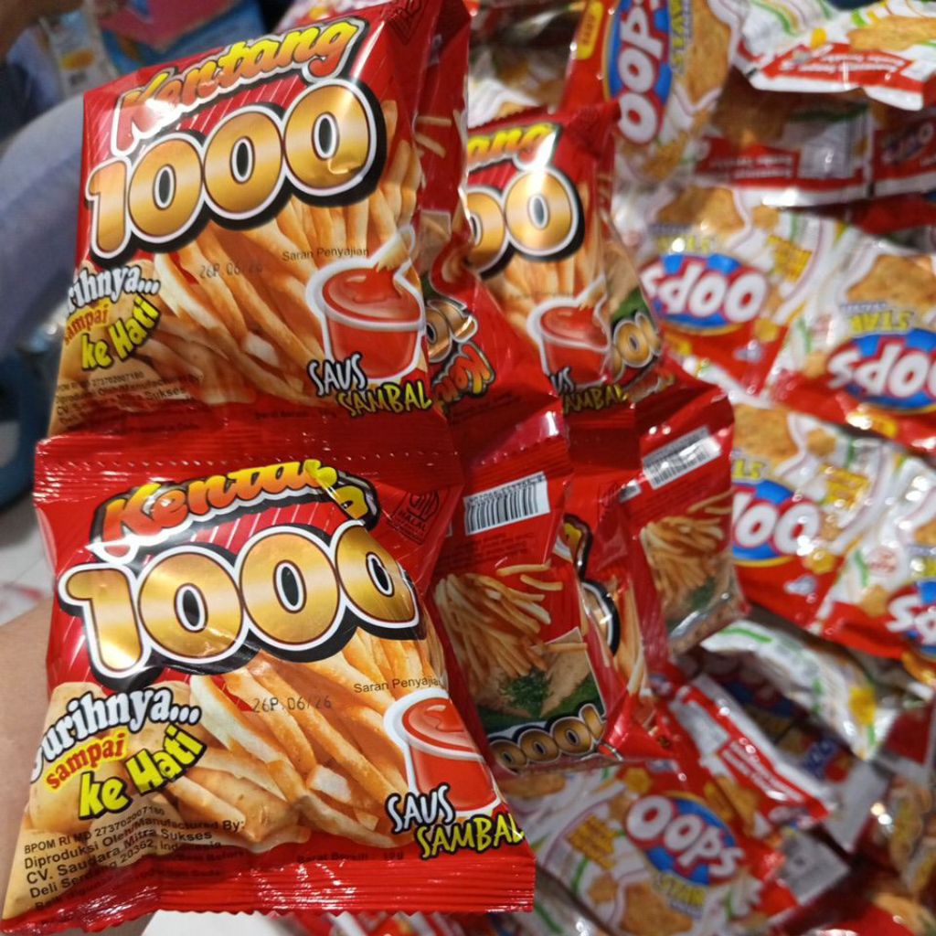 

Kentang 1000 Gurihnya Sampai Ke Hati Harga 10 pcs@10gram