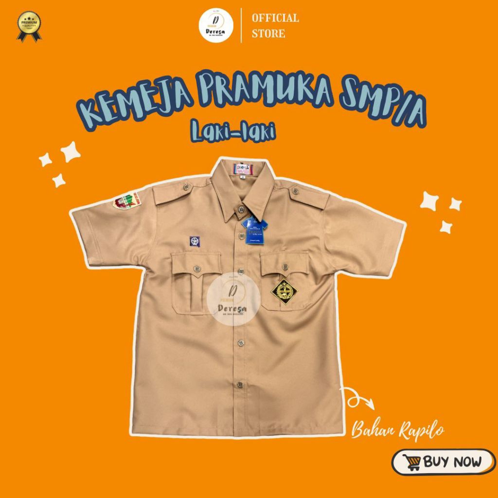 KEMEJA PRAMUKA RAPILO SMP/SMA PENDEK