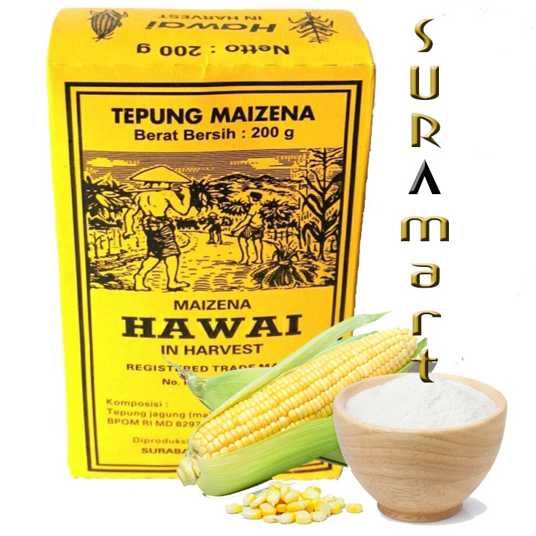 

(200 gr) HAWAI Tepung maizena Tepung Jagung Tepung Maizena Terkenal Terlaris Termurah