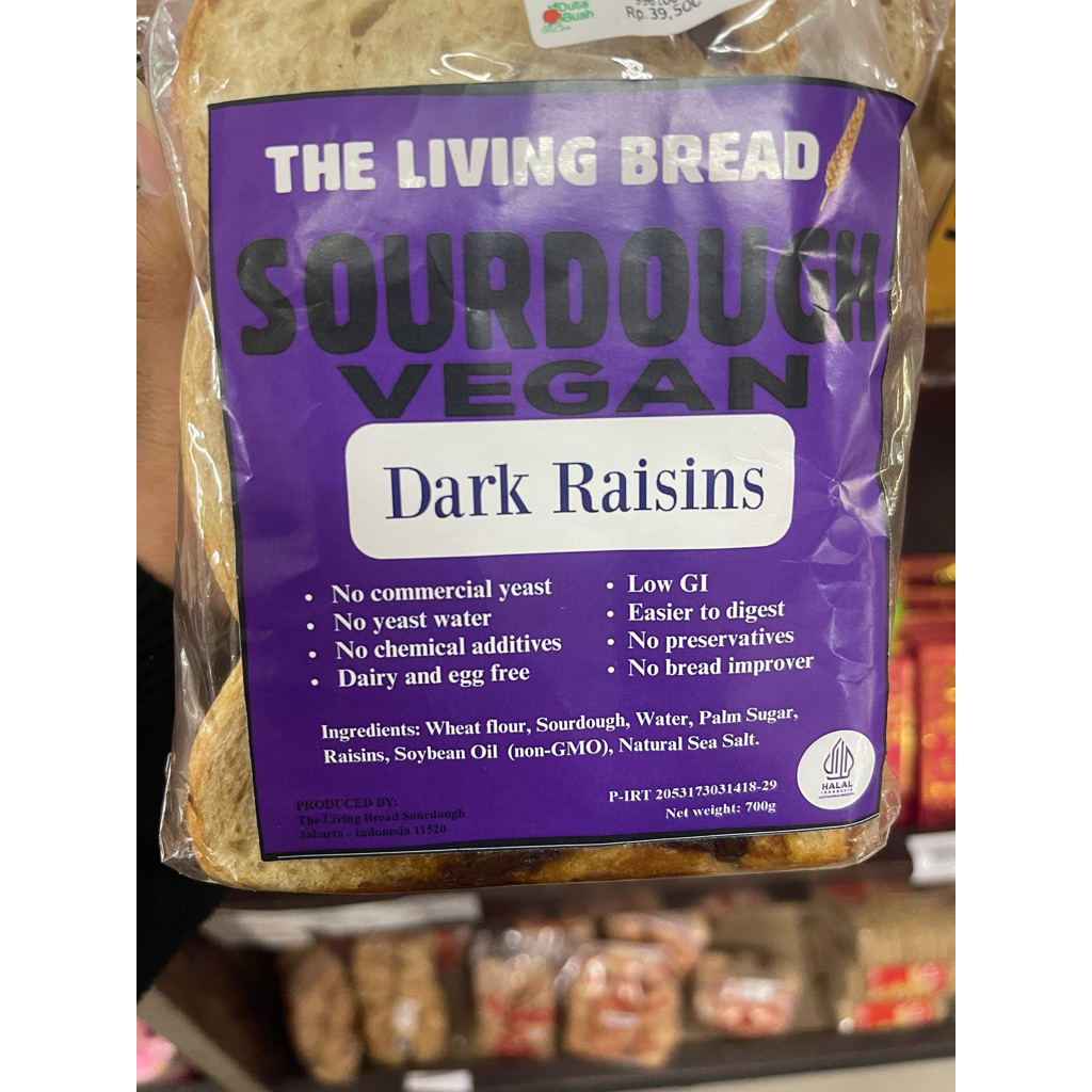

The Living Bread Sourdough Vegan Drak Raisins