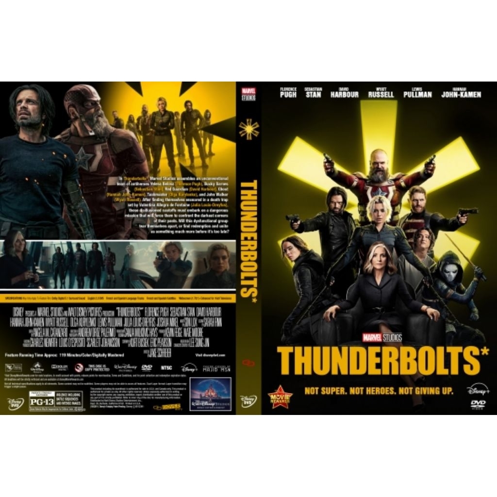 KASET DVD THUNDERBOLTS MARVEL TERBARU 2025-LENGKAP PAKAI BOX SEGEL-KASET DVD MARVEL THUNDERBOLT-KASE