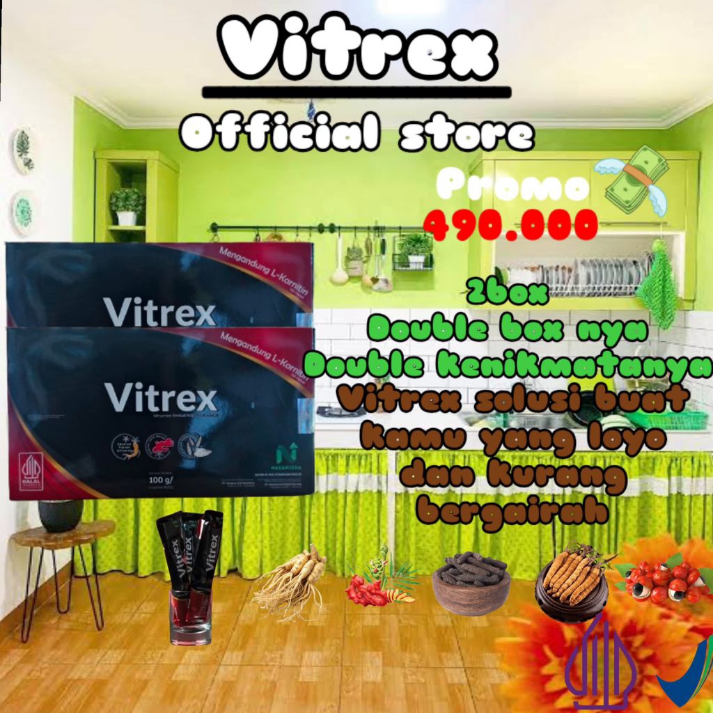 

PROMO!!! 2 Box VITREX Kopi krimer gingseng terbaru VITREX Sudah BPOM Dan Halal