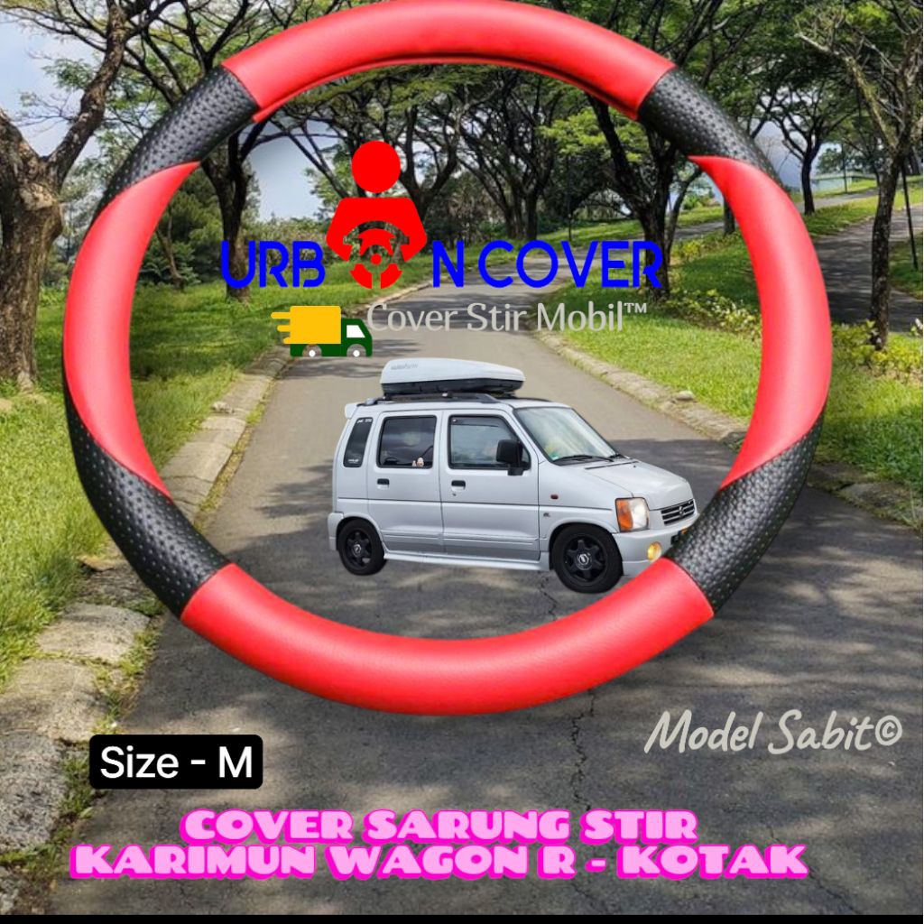 Cover Sarung  Stir mobil Karimun Kotak, Karimun Wagon R universal  pelindung/aksesoris stir mobil