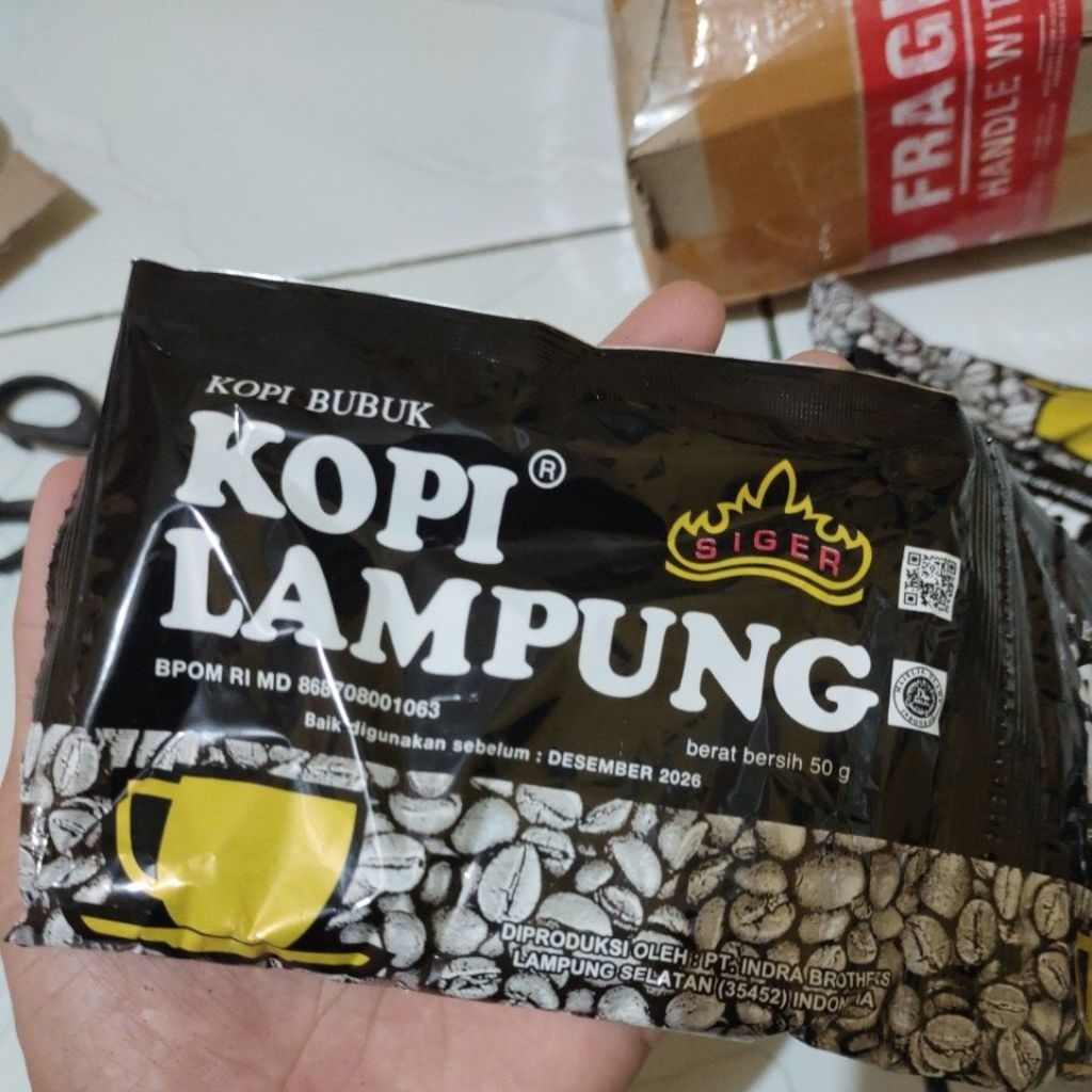 

Kopi Lampung 50 Gram cap siger