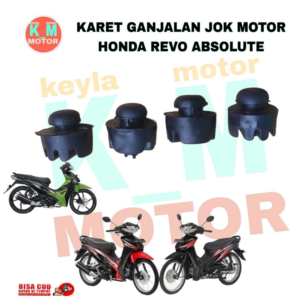 karet jok motor revo absolute 4 pcs