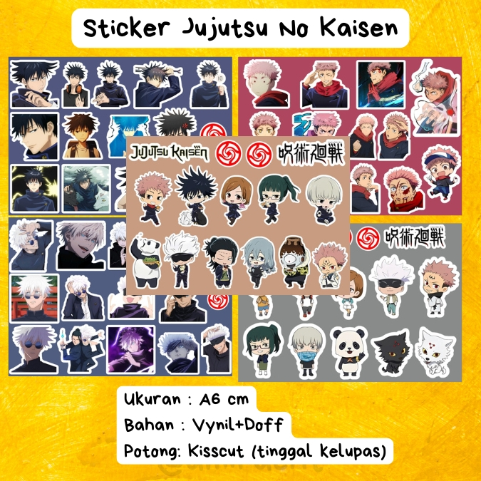 

Sticker Sheet Jujutsu Kaisen dan Polaroid Deco (JNK)