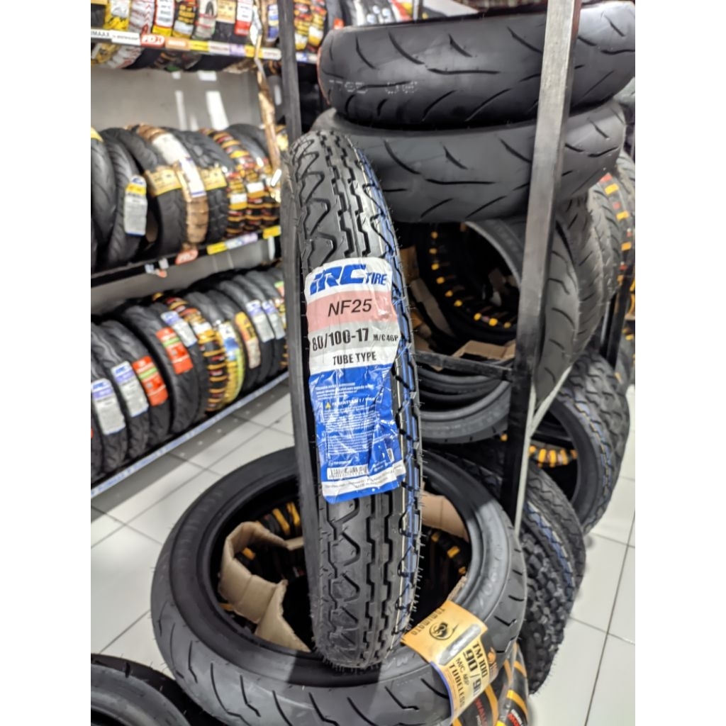 [BISA COD] BAN IRC NF25 80/100-17 BUKAN TUBLESS STANDAR DEPAN VERZA MEGAPRONEW KAWASAKI W175