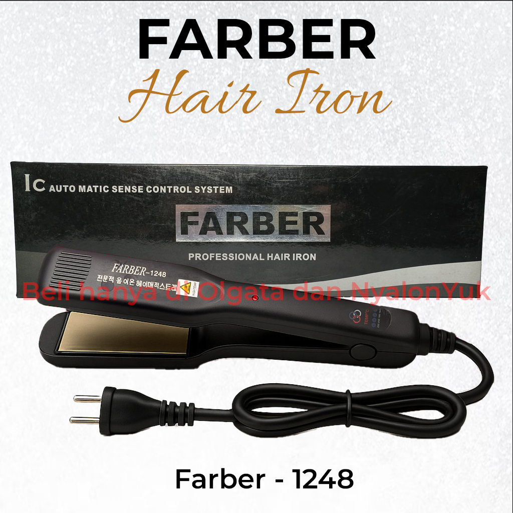 Catok Farber 1248 | Hair Straightener Plat Lurus | Farber Original