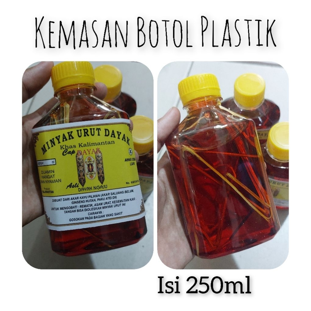 Minyak dayak botol besar 250ml minyak pijat Dayak Kalimantan