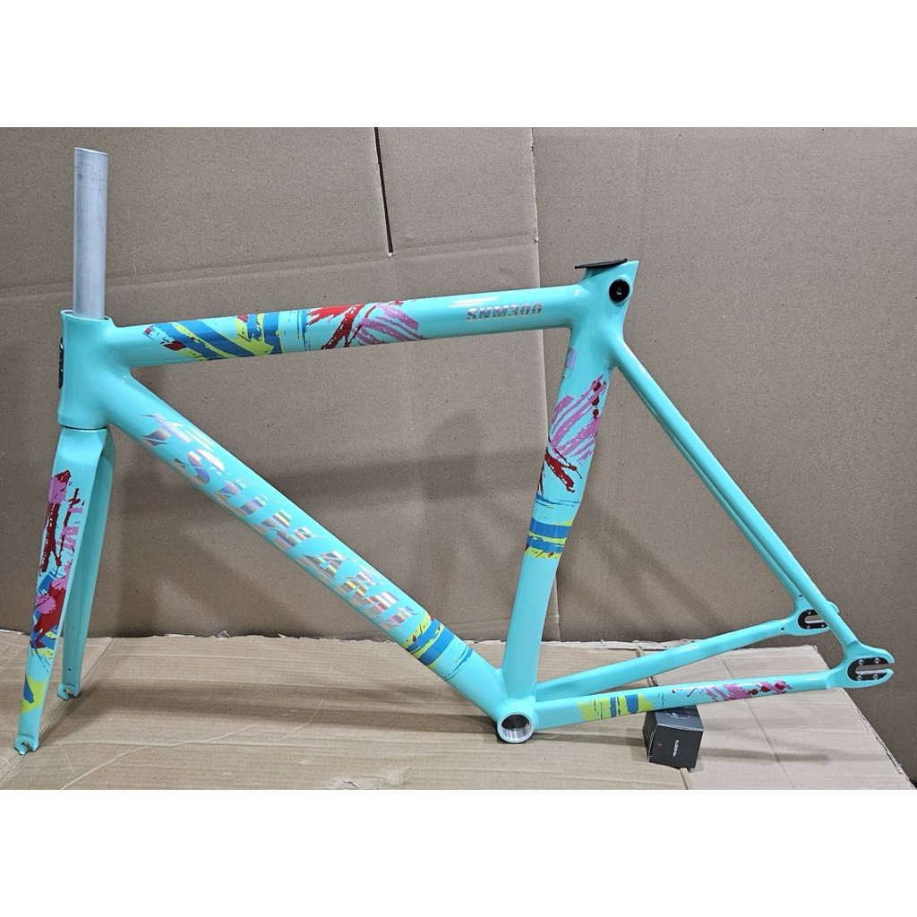 Frameset Sepeda Fixie TSUNAMI SNM300 Warna Tosca