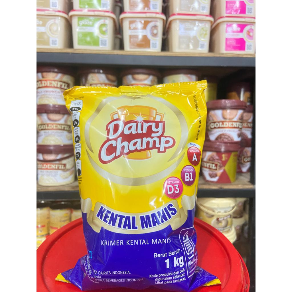 

DAIRY CHAMP | KRIMER KENTAL MANIS FULL CREAM KEMASAN POUCH | 1 KG