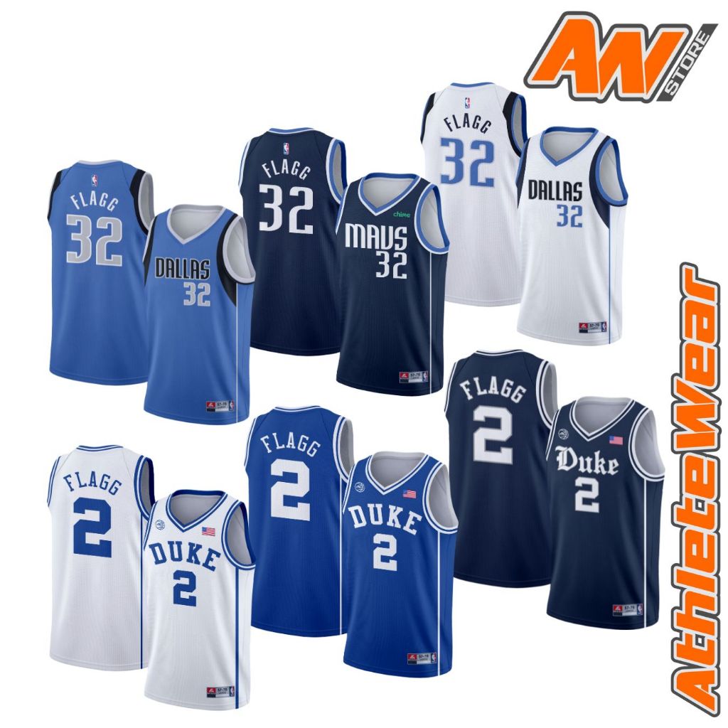 Jersey Basket NCAA Series Duke University - NBA Dallas Maverics - Cooper Flagg