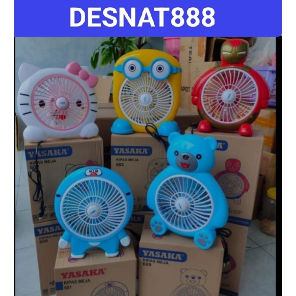 KIPAS ANGIN KARAKTER YASAKA 8" KIPAS MEJA KARAKTER