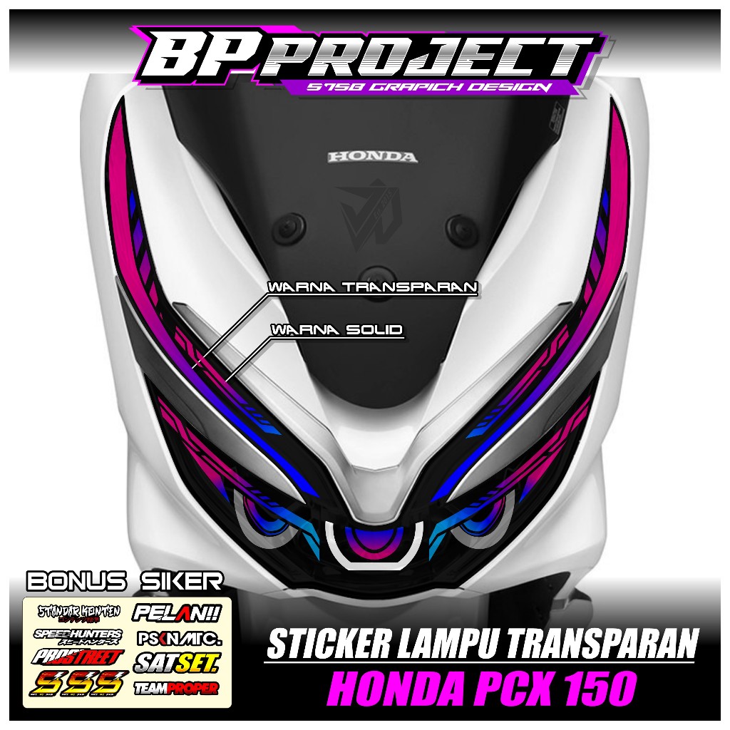 Stiker Lampu PCX 150 / Sticker Lampu PCX 150 New 03