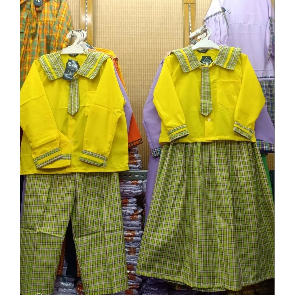 Seragam sekolah anak TK/Paud/seragam anak tk lengan panjang/Seragam anak paud lengan panjang/Stelan 