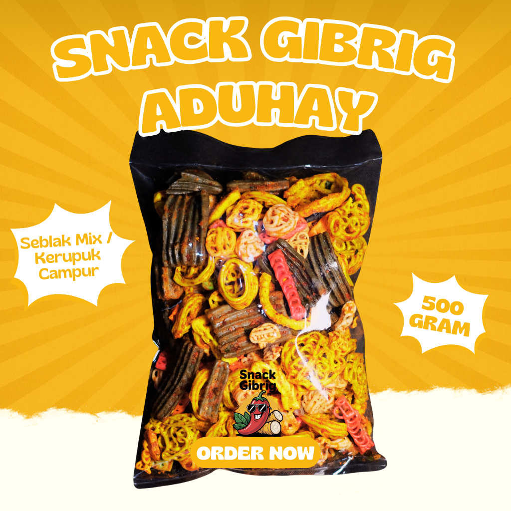

Seblak Mix / Kerupuk Mix Pedas Daun Jeruk