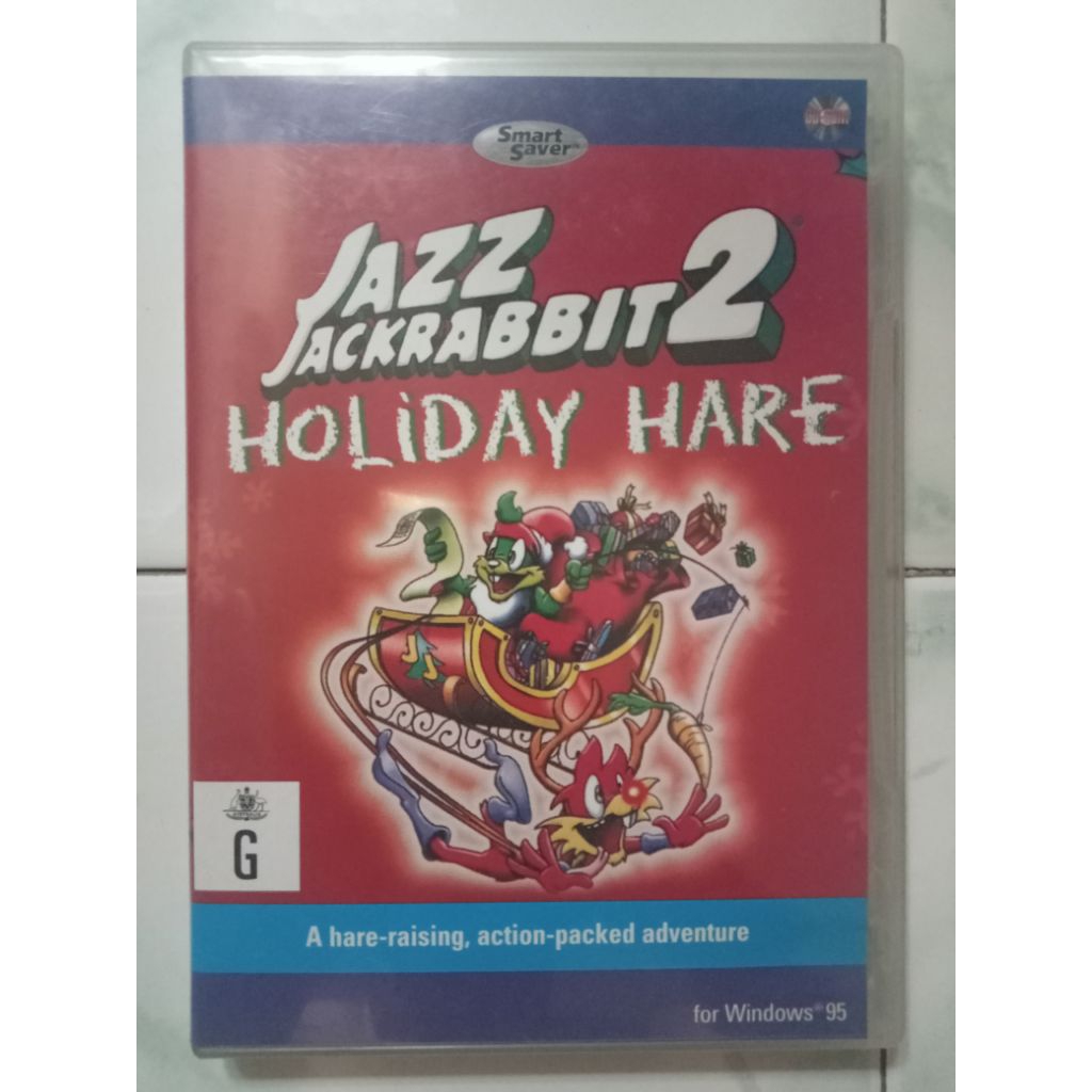 CD kaset Game ori Game PC jadul rare langka For windows 95 Jazz Jackrabbit 2 Holiday Hare USA
