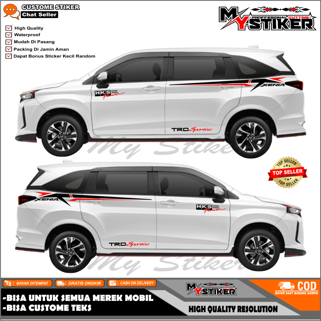 Stiker Mobil Daihatsu Xenia Terbaru Sticker Daihatsu Xenia Trd Sportivo Stiker Mobil Avanza Veloz