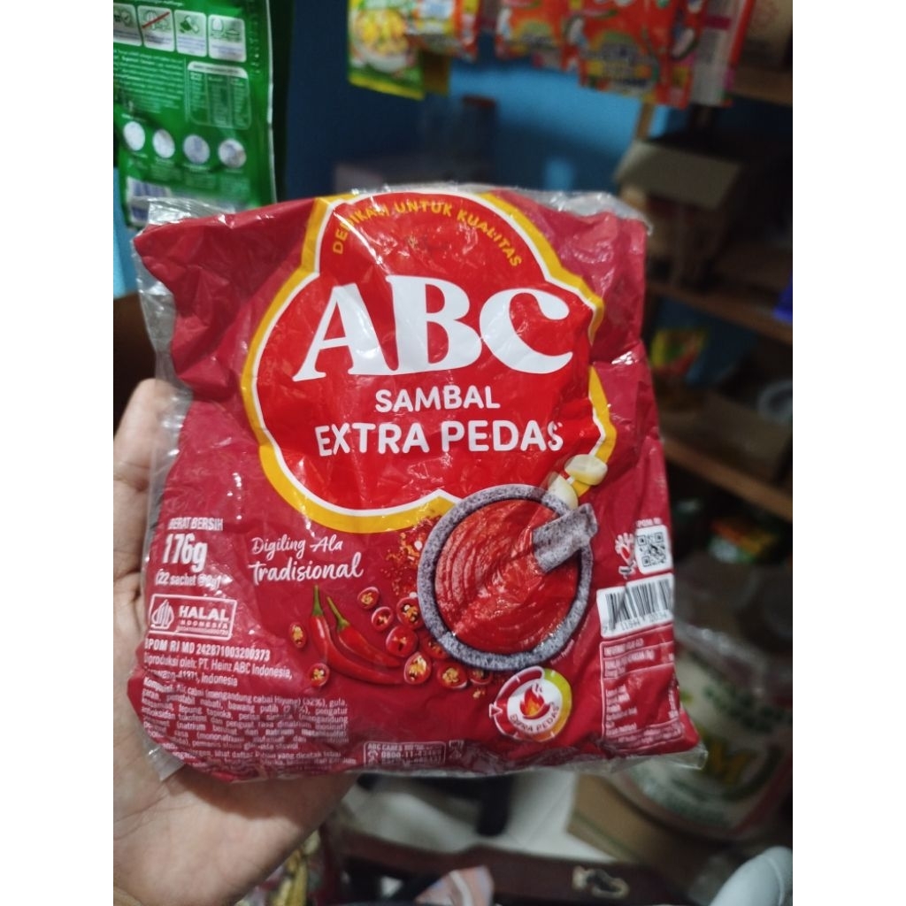 

ABC Sambal Extra Pedas Sachet isi 22 pcs