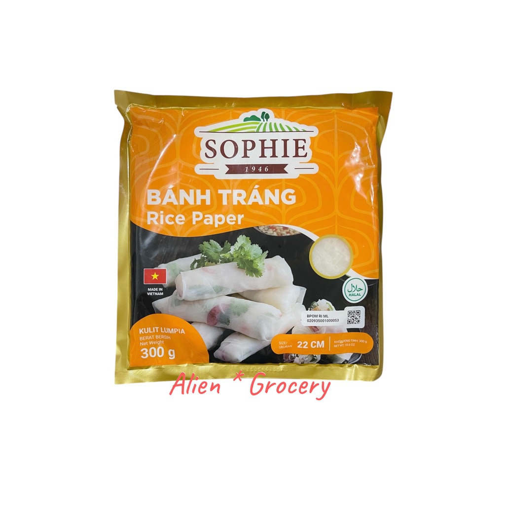 

PROMO!!! SOPHIE BANH TRANG Rice Paper 22cm 300gr ED Oktober 2025
