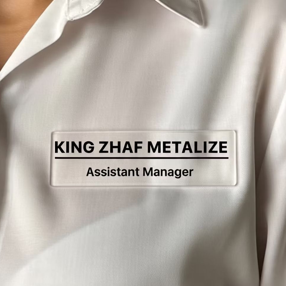 

Name Plate, Name Tag, Nama Dada, organisasi, satpam, militer dsb.