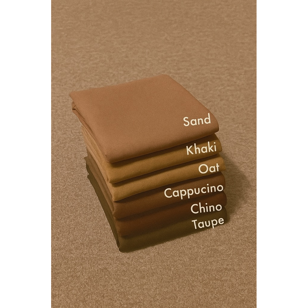 Paris Jadul Hijab Natural - Voal Segi Empat Polos | Kain Paris Vintage