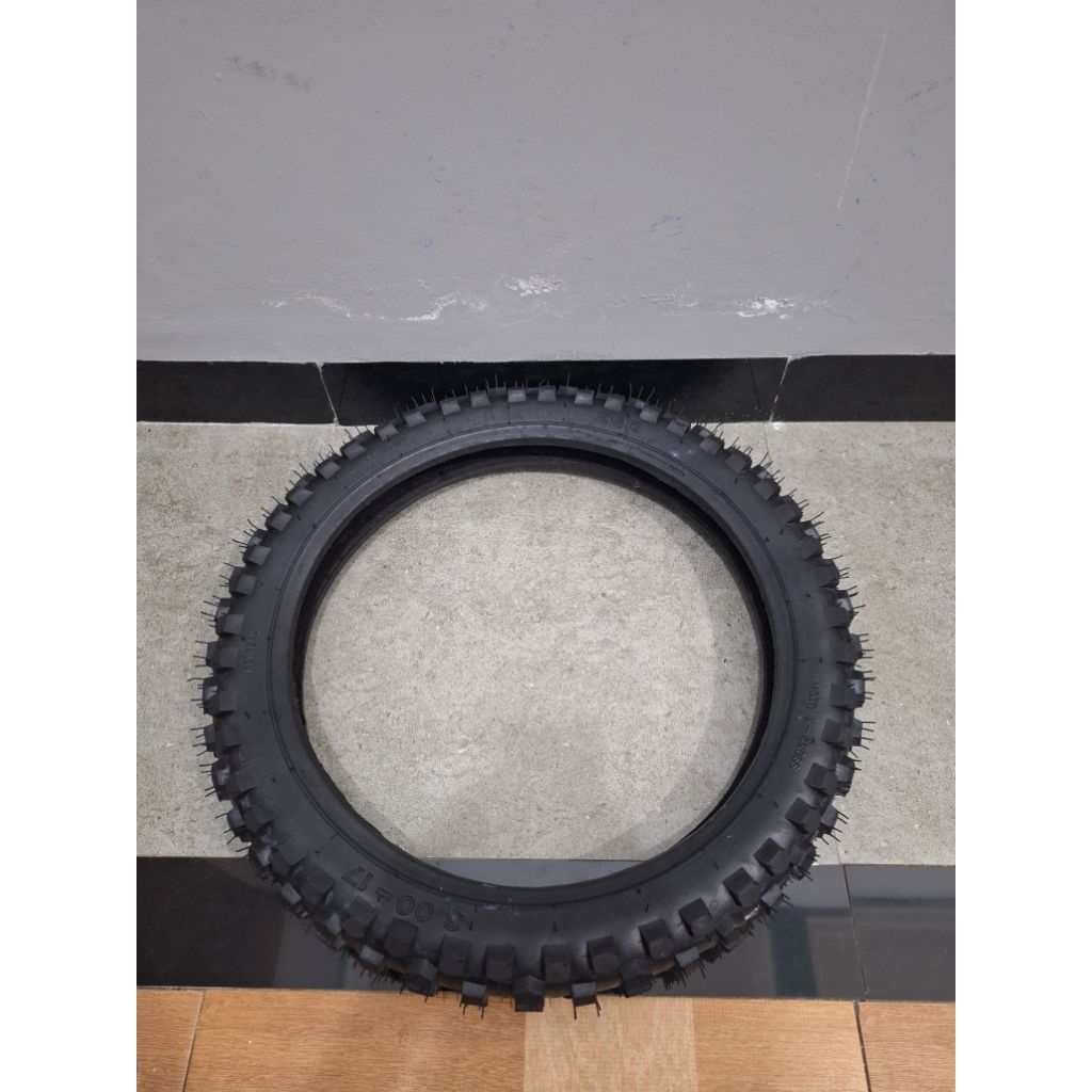 Ban motor ring 17, model cros. ukuran 300 - 17. non tubles.