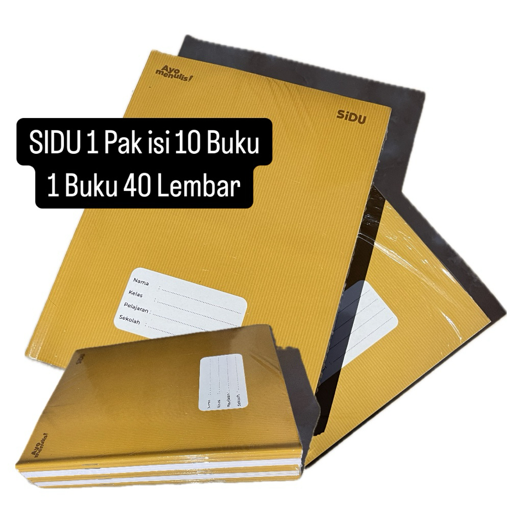 

BUKU TULIS SIDU (sinar dunia) 1 pak 10pcs /isi 40 lembar