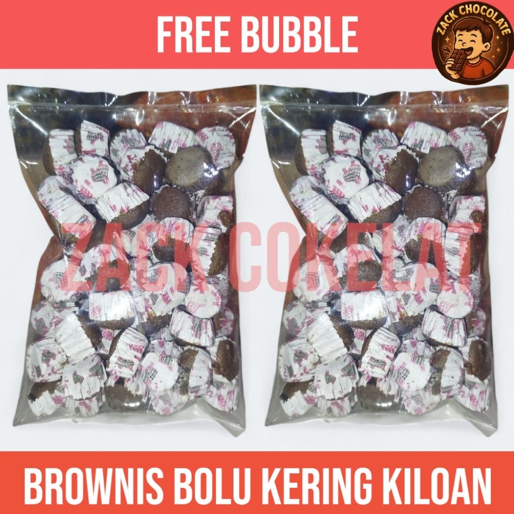 

Brownies Bolu Kering Kiloan – Bolu Mini Renyah Manis Coklat – 250gr / 500gr / 1kg