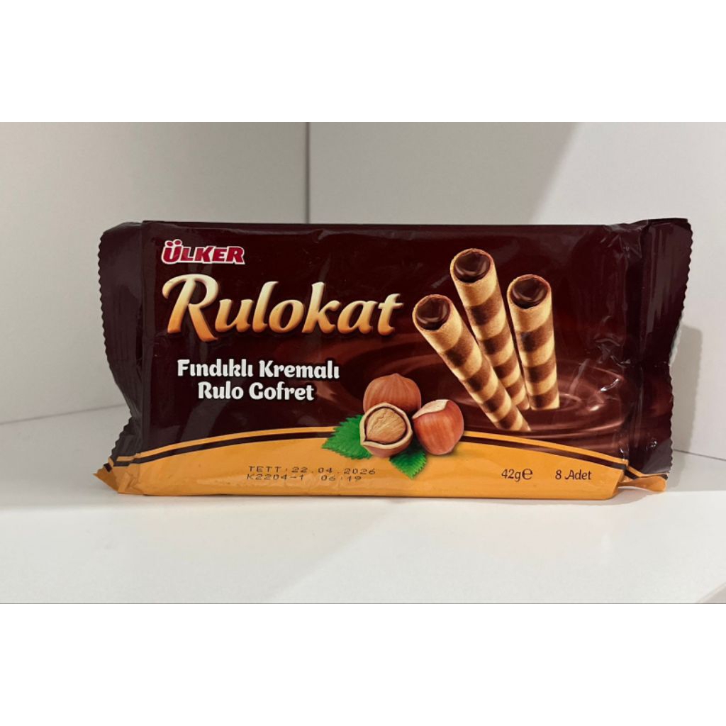 

ülker rulokat fındıklı kremali rulo gofret