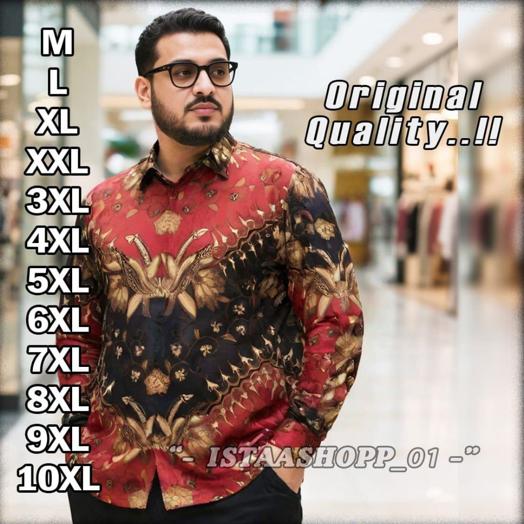 Kemeja Batik Pria Lengan Panjang Batik Fatih Colletion Batik Jumbo