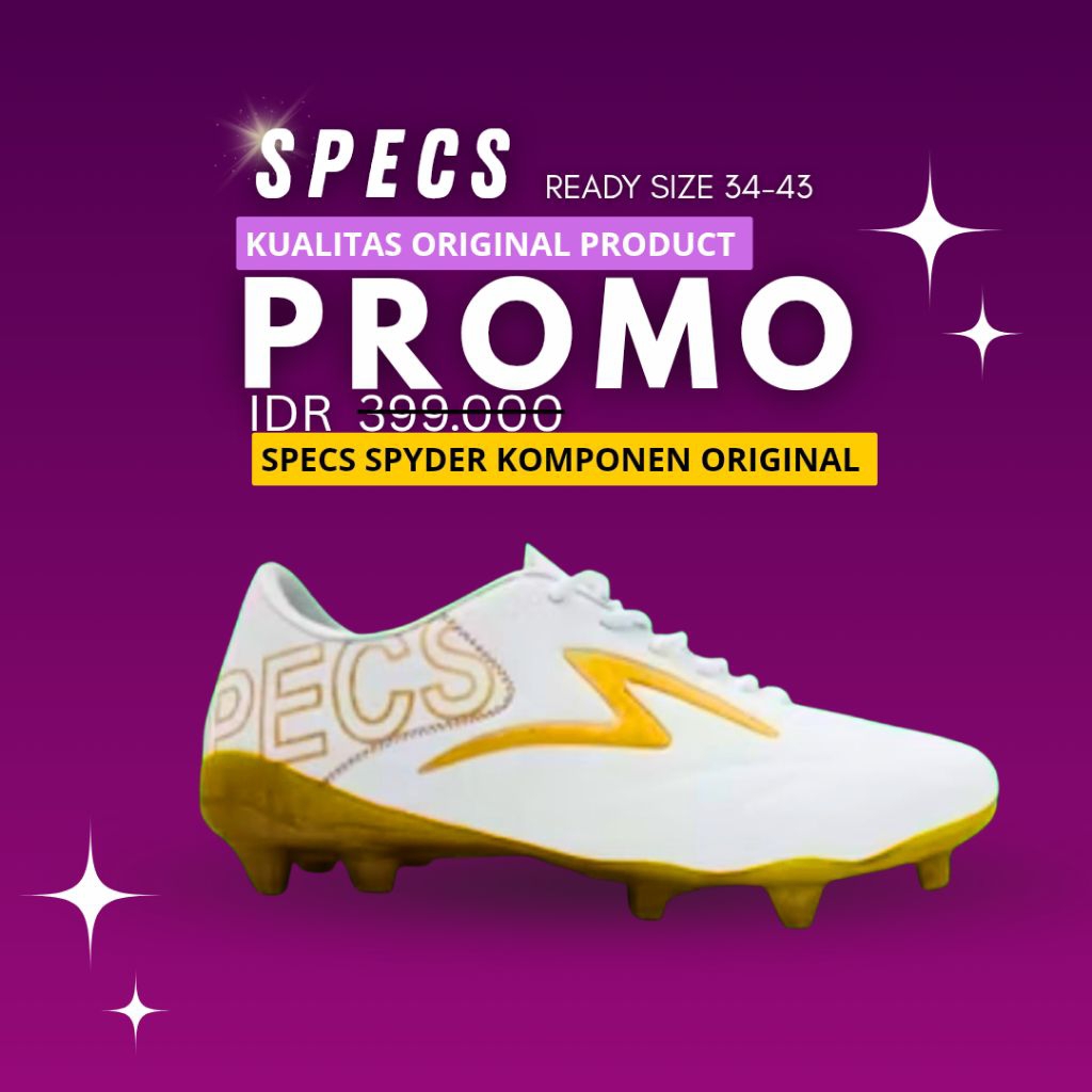 sepatu bola specs SPYDER new original 100%