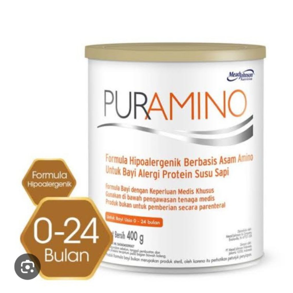 

Susu Puramino 400gr // Susu Puramino // Susu Alergi Protein Susu Sapi // Hipoalergenik // Kondisi Baru