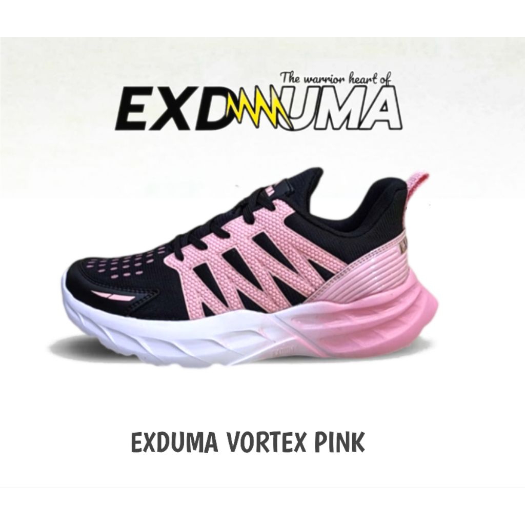 SEPATU EXDUMA VORTEX PINK/SEPATU WANITA KEKINIAN/SEPATU OLAH RAGA WANITA