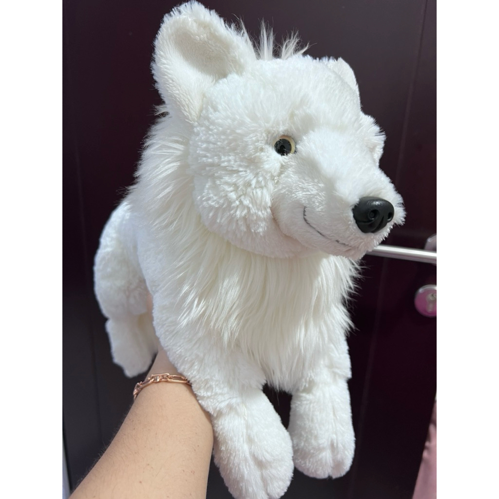 Boneka Serigala Putih/White Wolf 50 Cm