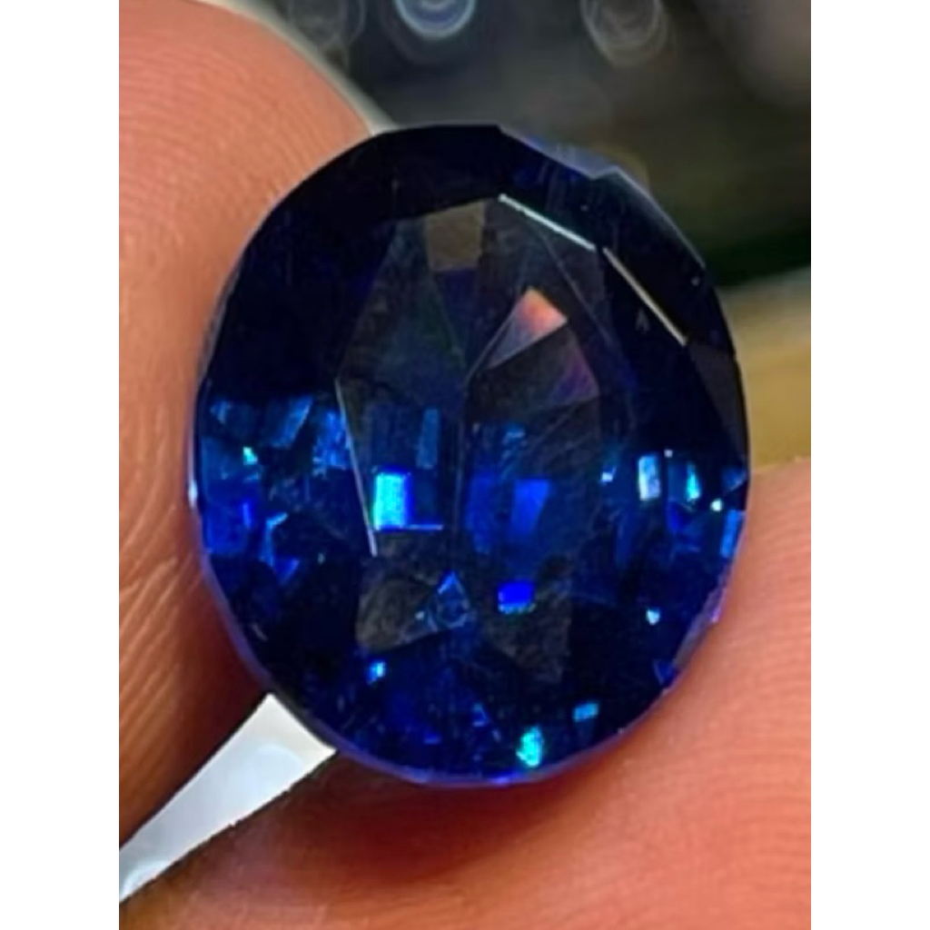 king safir kating 12x16 mm blue safier cutting oval royal blue harga satuan barang bagus dijamin ter
