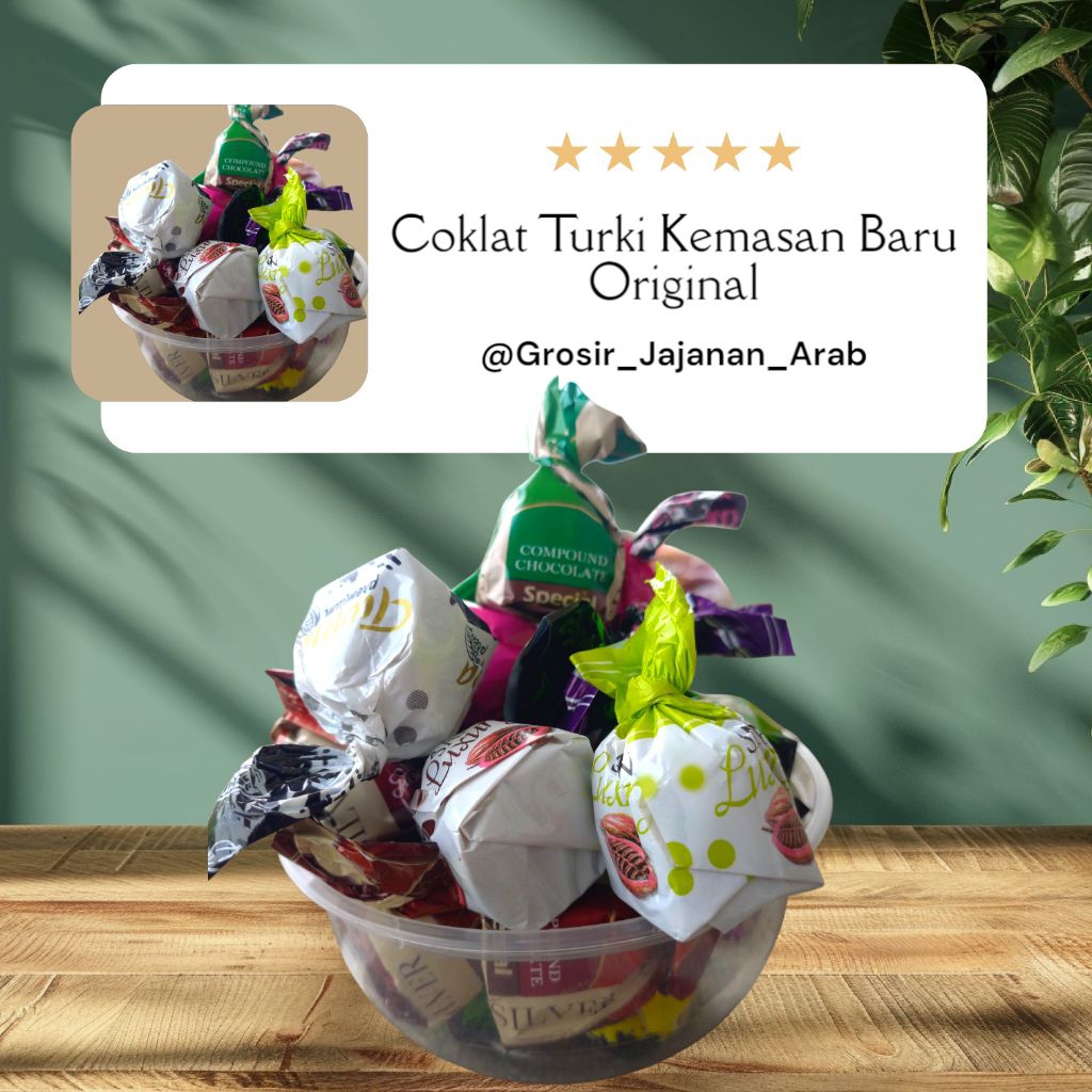 

(REALPICT) COKLAT TURKI OLEH OLEH HAJI DAN UMROH Jajanan arab mix isi sesuai variasi cokelat elvan