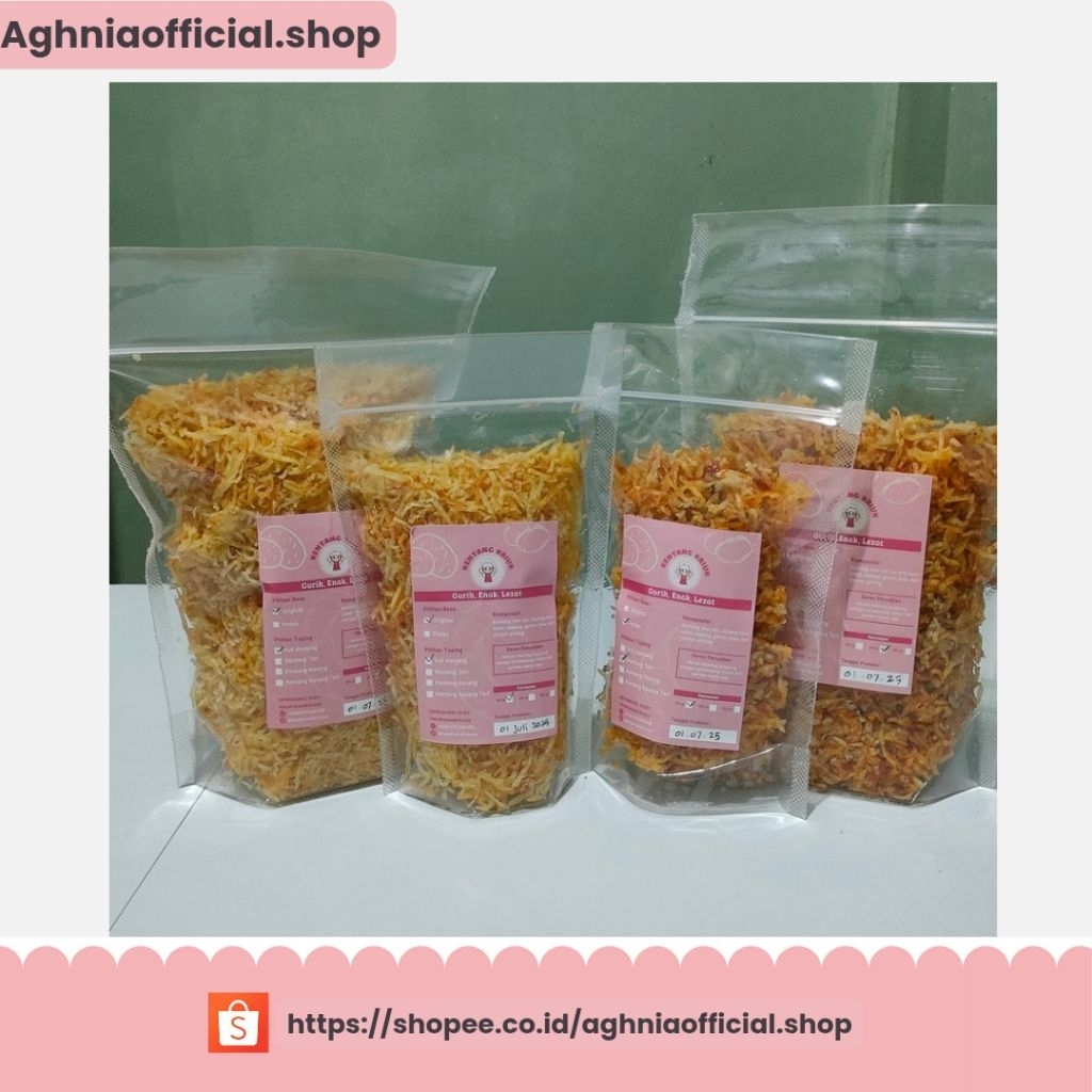 

KENTANG KRIUK BY MASAK.MASAK.KUYYY 100 GR /JAJANAN RINGAN/CAMILAN KRISPI/ TEMAN MAKAN