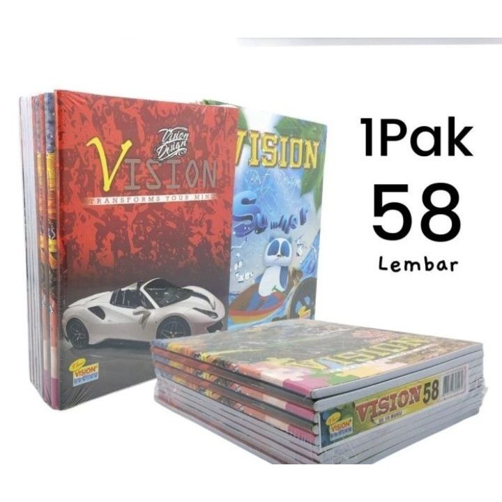 

BUKU TULIS SIDU/VISION 58 LEMBAR (1 PAK ISI 10 BUKU)