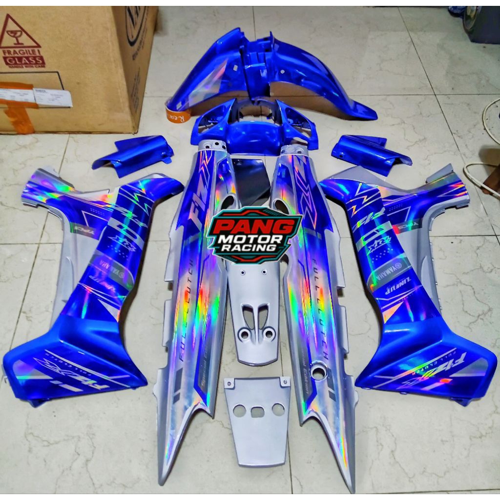 Body set FIZ R HOLOGRAM BIRU SILVER Bodi Fulset fiz r Hologram RTX