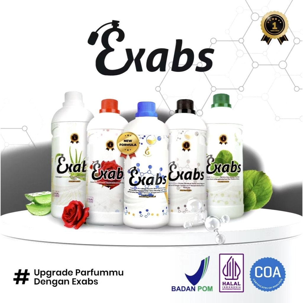 Exabs pelarut parfume Original Halal repack 100ml